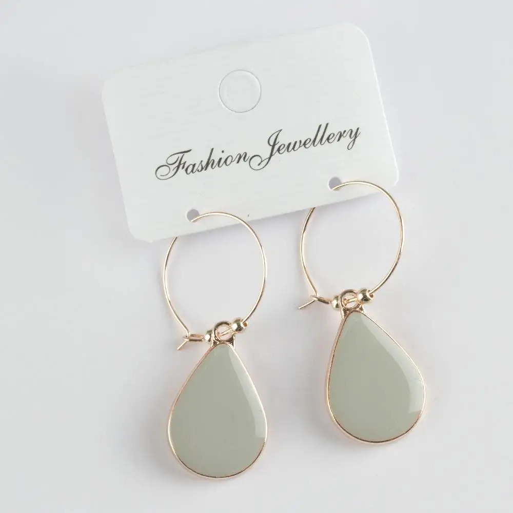 Drop Cabochons Earrings