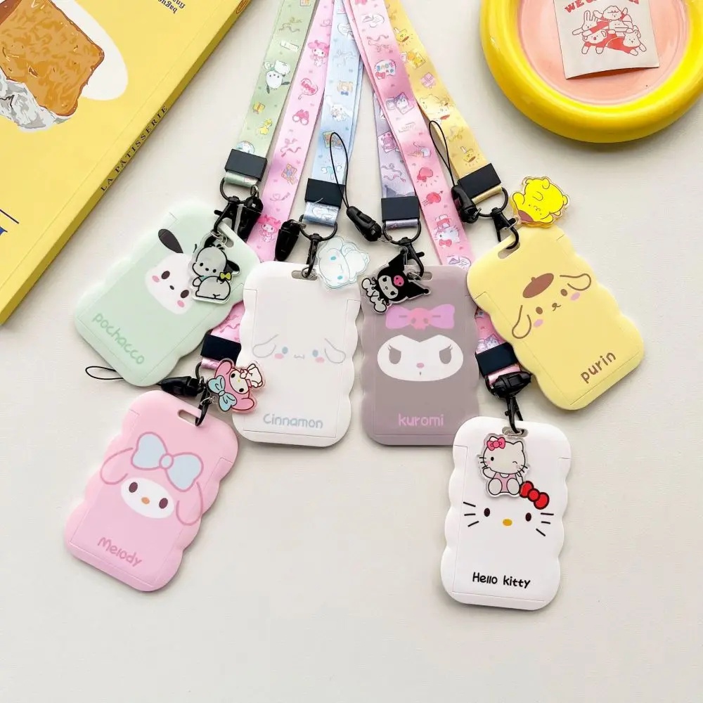 Sanrio Hello Kitty Cinnamoroll Melody Lanyard For Keys ID Card Bus Gym Badge Holder Neck Strap Hang Rope Lariat For Mobile phone