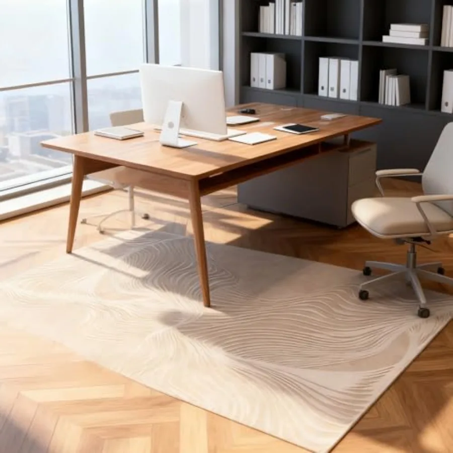 

Electric Heated Rug 35x55 inches Soft Plush Heating Carpet Heater Floor Mat with Timer Fast Warm Up for Office Sofa Study Room
