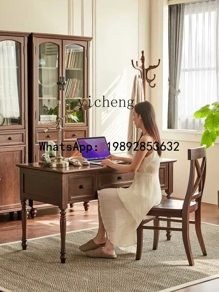 

Solid Wood Desk 1.4 M Study Furniture Computer Desk Desk 1.6 M