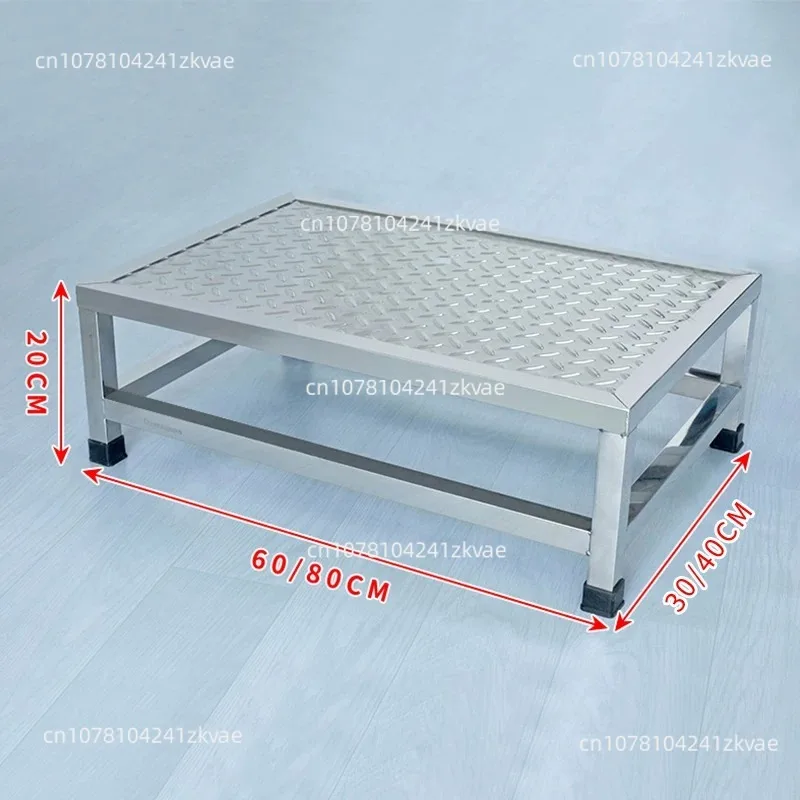 Stainless Steel Anti Slip Step Stool Heavy Duty Thickened Sturdy Foot Stool Home Kitchen Bathroom High Load Non Slip Safety Step
