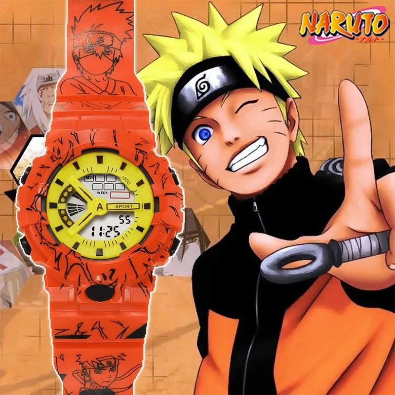 Anime Naruto Child Digital Wristwatches Toys Sports Kids Watches Luminous Clock Itachi Peripheral Electronic Watch Boys Gifts