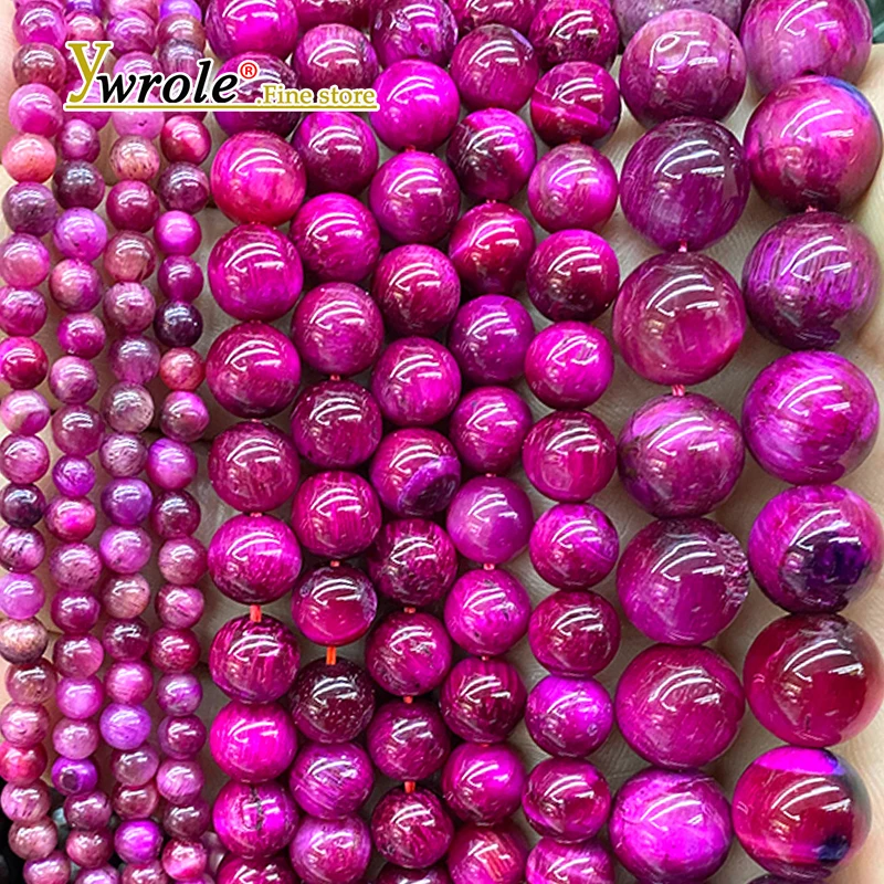 

4-12 мм натуральный камень розово-красный тигровый глаз свободные круглые бусины-разделители для изготовления ювелирных изделий DIY браслеты подвески аксессуары 15 дюймов
