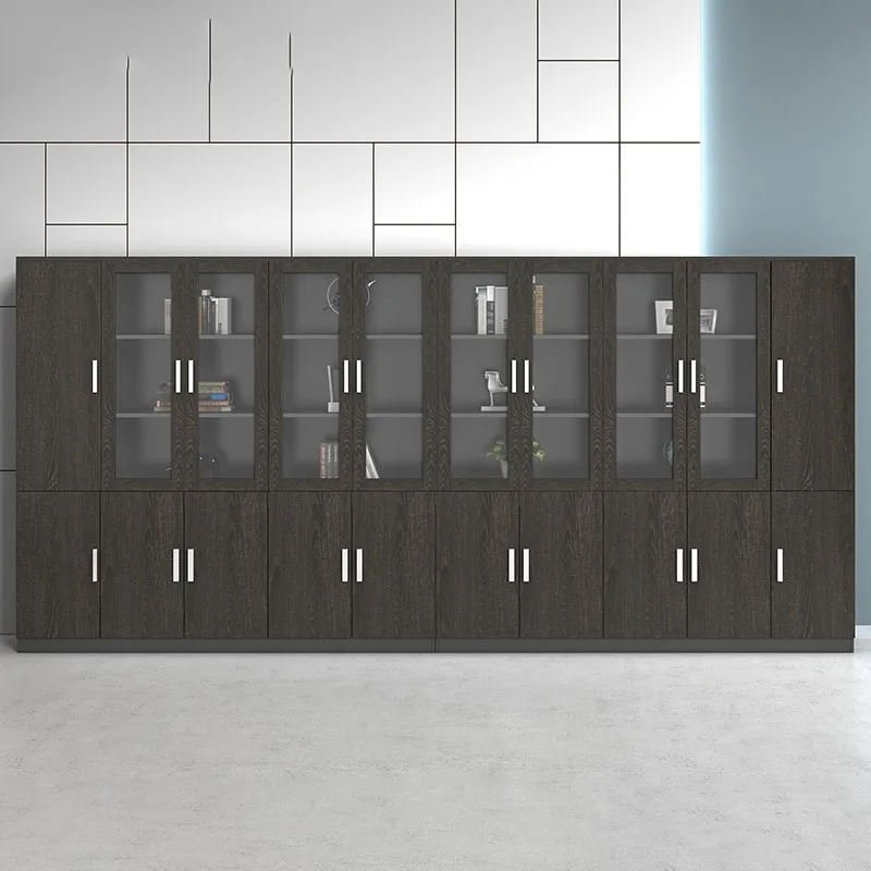 Compact Stand Filing Cabinet Nordic Modern Doors Glass Office Cupboards Rangement Organizer Armoires De Salon Modular Furniture