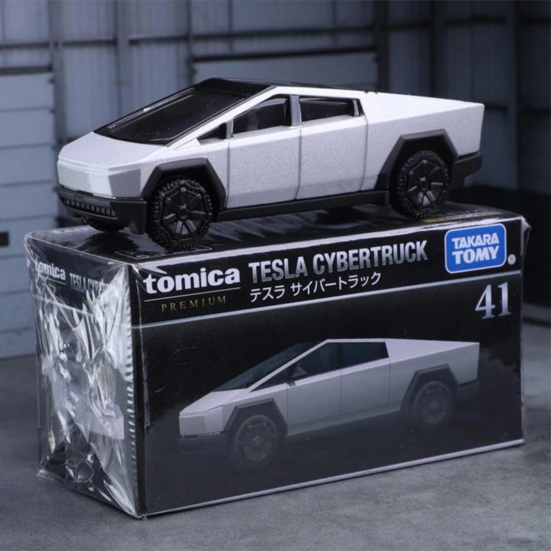 

TOMY CYBERTRUCK Пикап из сплава, литье под давлением и игрушечные транспортные средства, модель автомобиля, миниатюрная масштабная модель автомобиля для детей