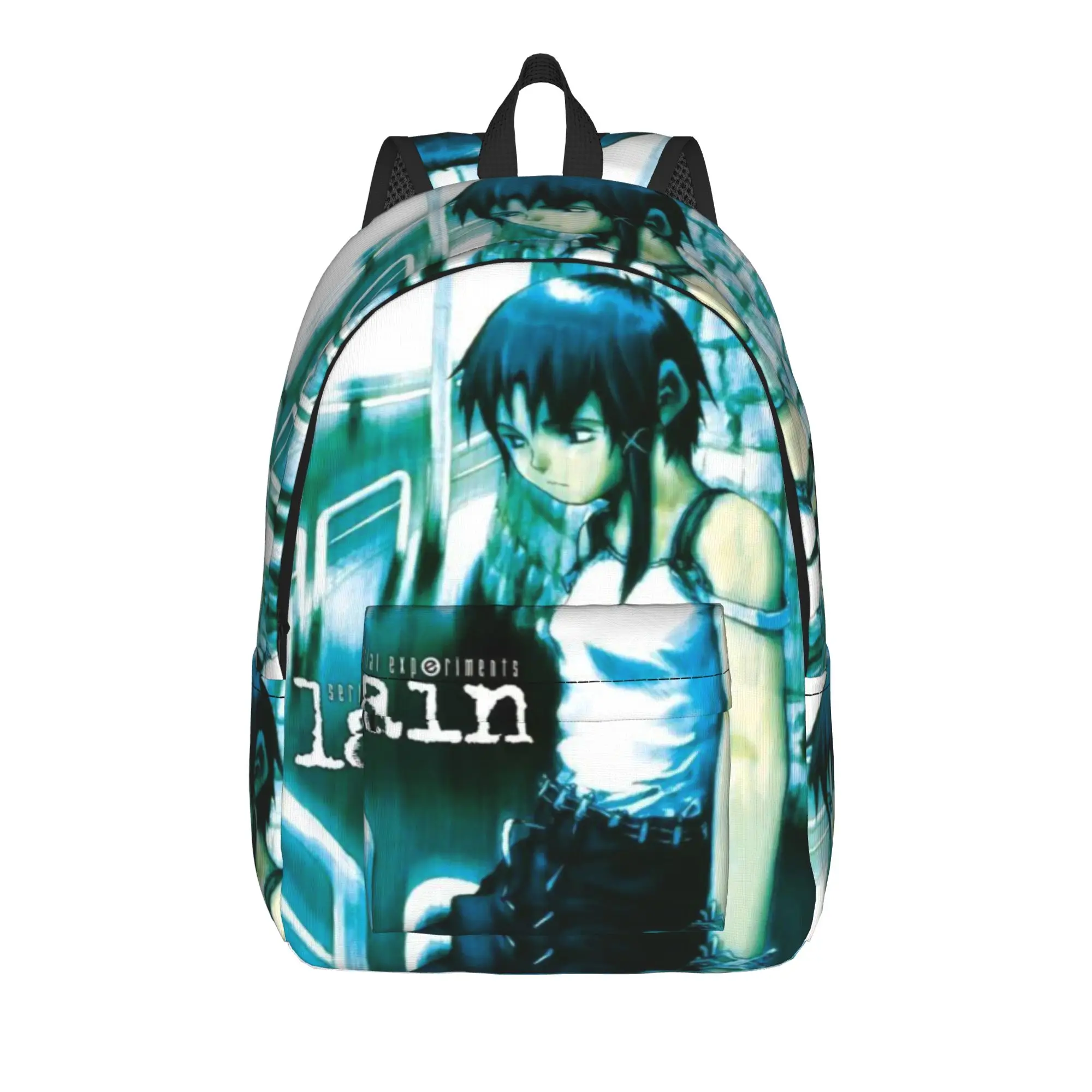Serial Experiments Lain Lwakura  Casual Backpack Sports Student Hiking Travel  Daypack for Men Women College Shoulder Bag