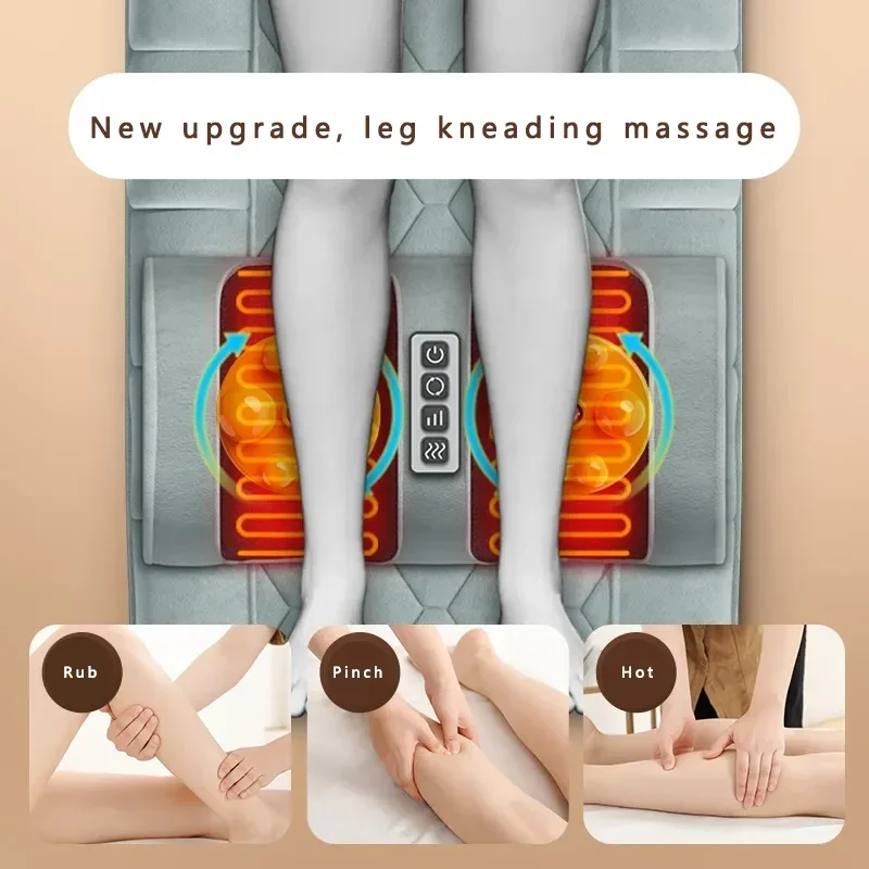 تصنيع حصيرة التدليك الكهربائية الساخنة منصات التدفئة بالأشعة تحت الحمراء كامل الجسم تهتز سرير تدليك فراش للسيارة والمنزل