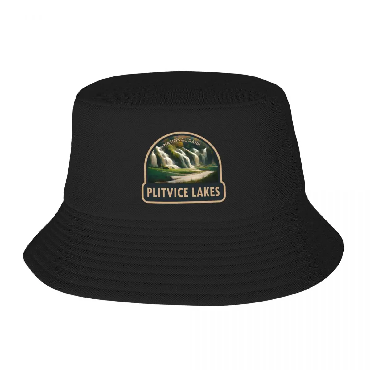 

Plitvice Lakes National Park Croatia Watercolor Bucket Hat New Hat Golf Hat fashionable Brand Man Caps Mens Tennis Women's