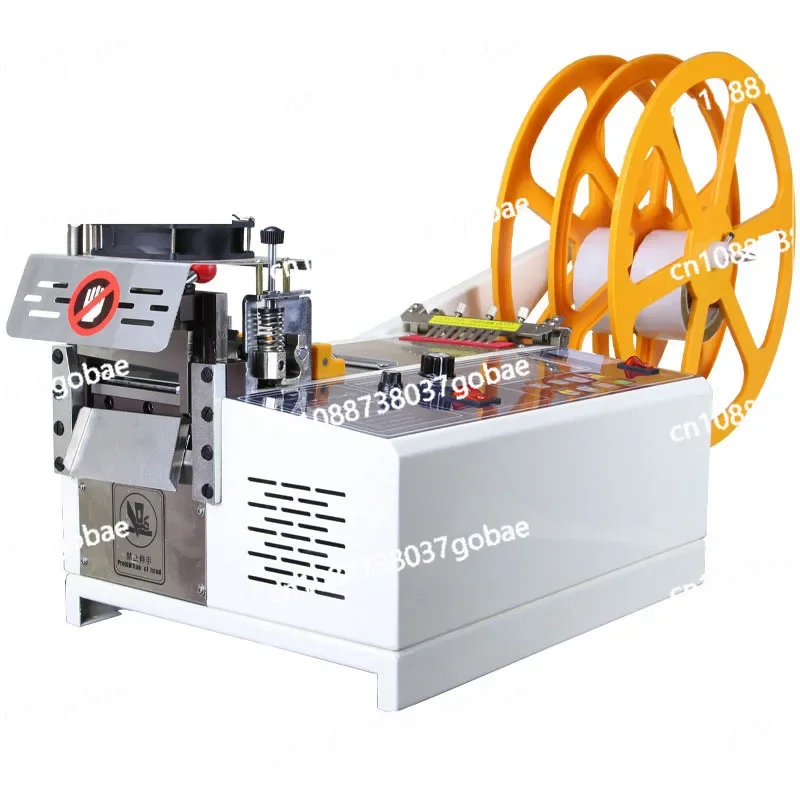 Cloth Tape Cutting Machine Hot and Cold Cloth Belt Cutter Magic Sticker Tube Zipper Ribbon Elastic Band Cutter