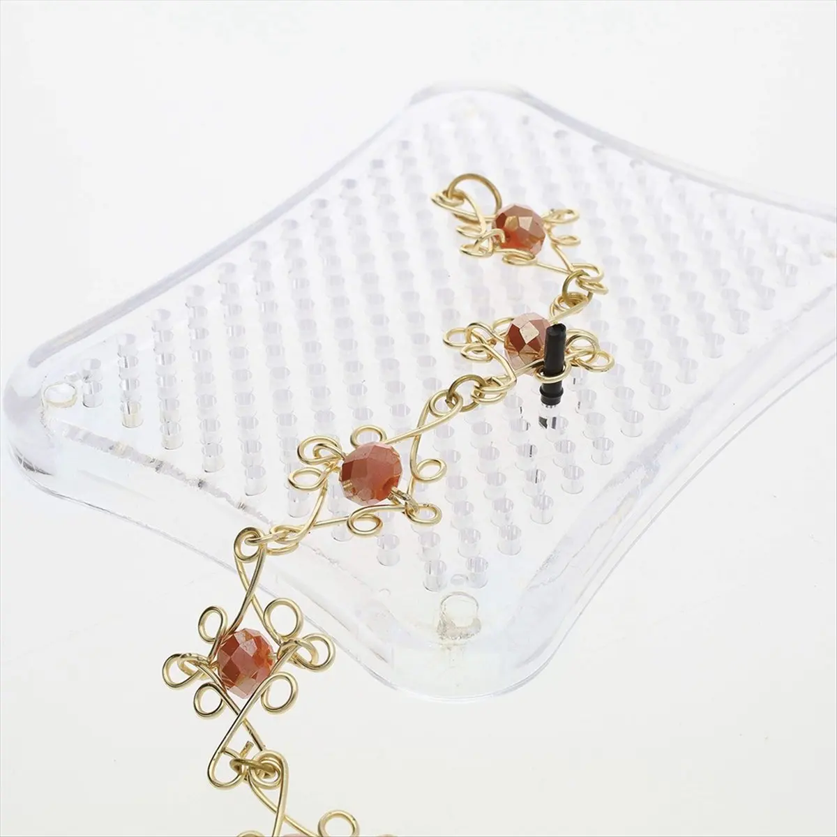 【oferta-do-dia】kit-iniciante-de-jigs-para-perucas-inclui-3-jigs-de-plastico-transparente-de-4-polegadas-inclui-pinos-de-plastico-e-2-rolos-de-arame-para-artesanato