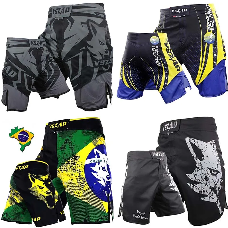 

VSZAP MMA boxing sports Shorts fitness personality breathable Muay Thai Kick shorts running fights cheap mma Pant Men Fight BJJ