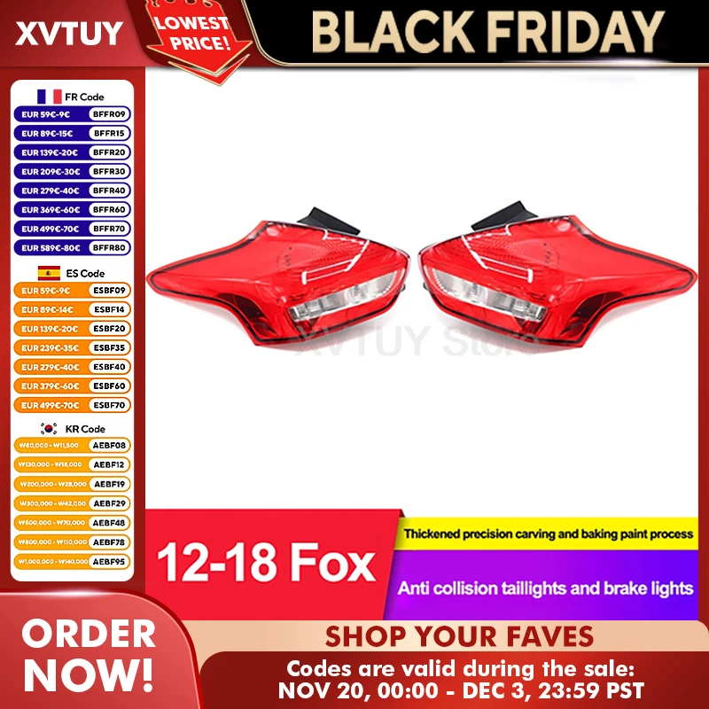 

Светодиодные задние фонари для Ford Focus 2015 2016-2018, задние задние фонари в сборе, поворотный тормоз, задние задние фонари, автомобильные аксессуары