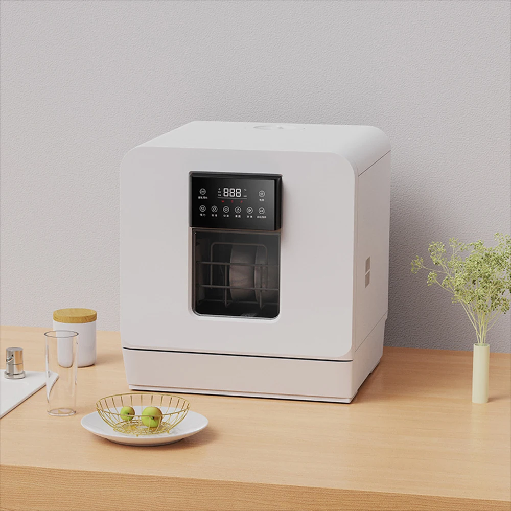 

Electric Freestanding Dishwasher 4 Sets Capacity Automatic Heating Drying Disinfection Machine for Home Apartment Kitchen Pro