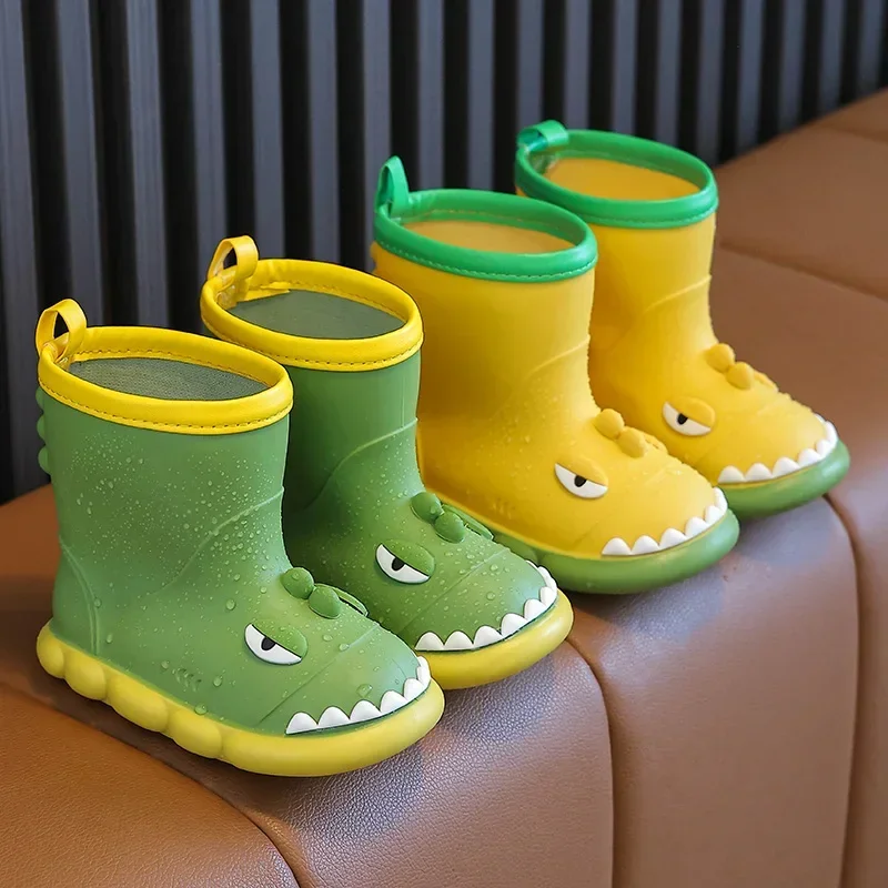 Rain Boots Kids Boy Waterproof Light and Handy Toddler Water Shoes for Girls Children Rain Boots