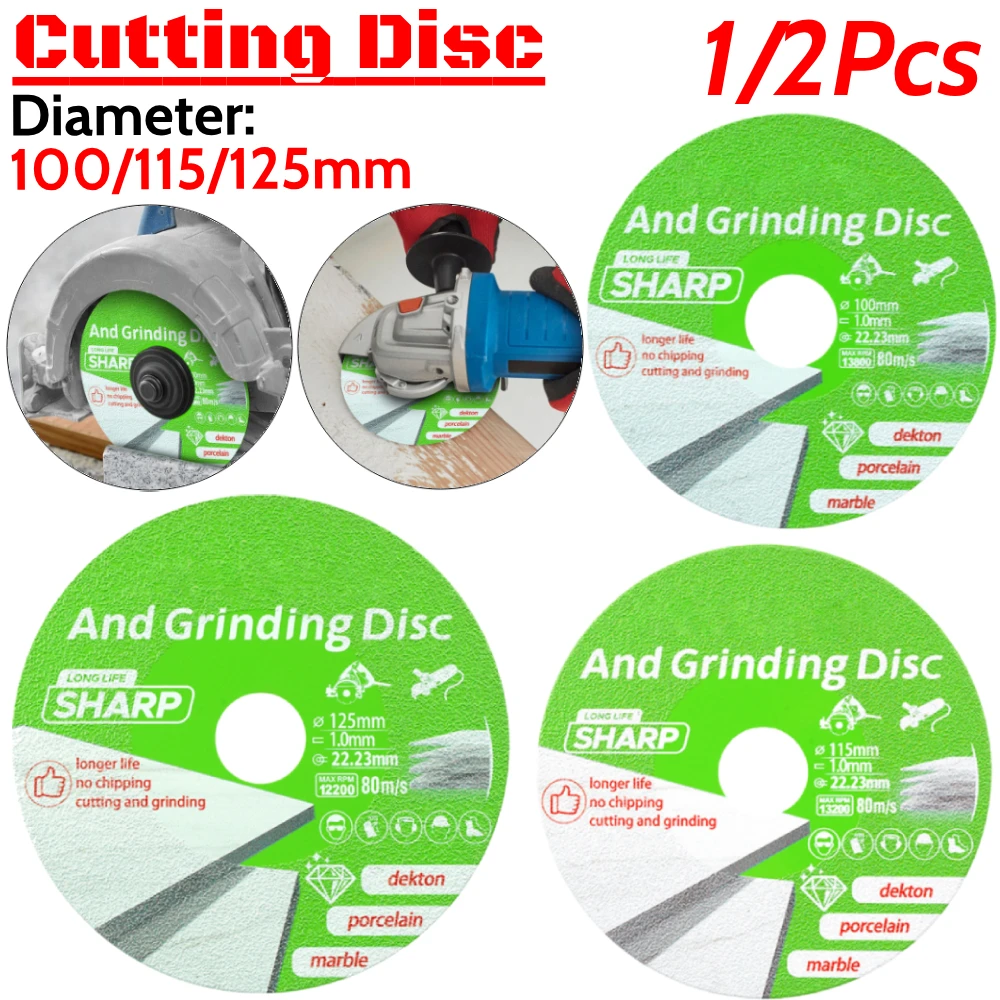 Glass Cutting Disc Multi-Function Flat Angle Grinder Blade Portable Diamond Grinding Disc for Marble Quartz Ceramic Glass