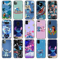 Black Case for Realme C25 C25s C25y X2 C12 C21 C21y C15 C17 C2 C20 C20A C3 C30 C31 C11 2021 Cover Z-63 Lilo & Stitch