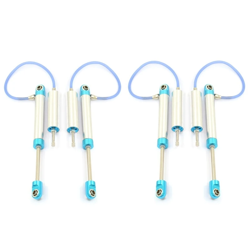 Pressão negativa Piggyback Shock Absorber, 01:10 RC Crawler, SCX10 axial, RR10, Wraith, CAPRA, Traxxas, TRX4, TRX6, 4pcs