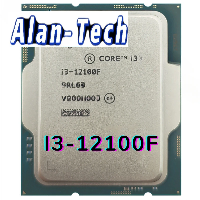 Xeon-i3-12100F Processador, Usado In-tel, Quad-Core, 8 Thread, LGA 1700, CPU Desktop, 3.3GHz, 60W, 12M Cache