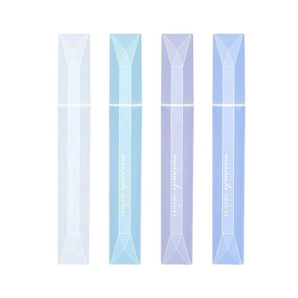 4pcs/Set Kawaii Gradient Highlighter Pens Soft Head Macaron Color Fluorescent Marker Pen High Appearance Eye Protection