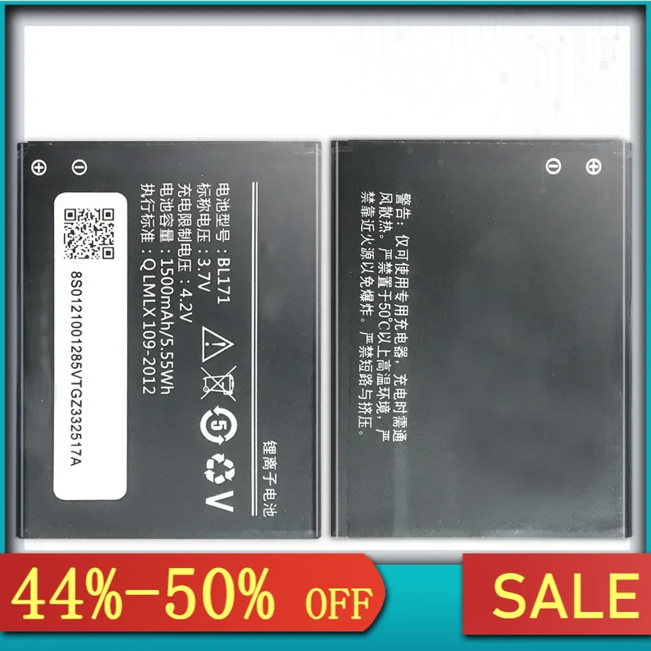 Rechargeable Phone Battery For Lenovo, BL171, A319, A60, A500, A65, A390, A368, A390T, A356, A370E, A376