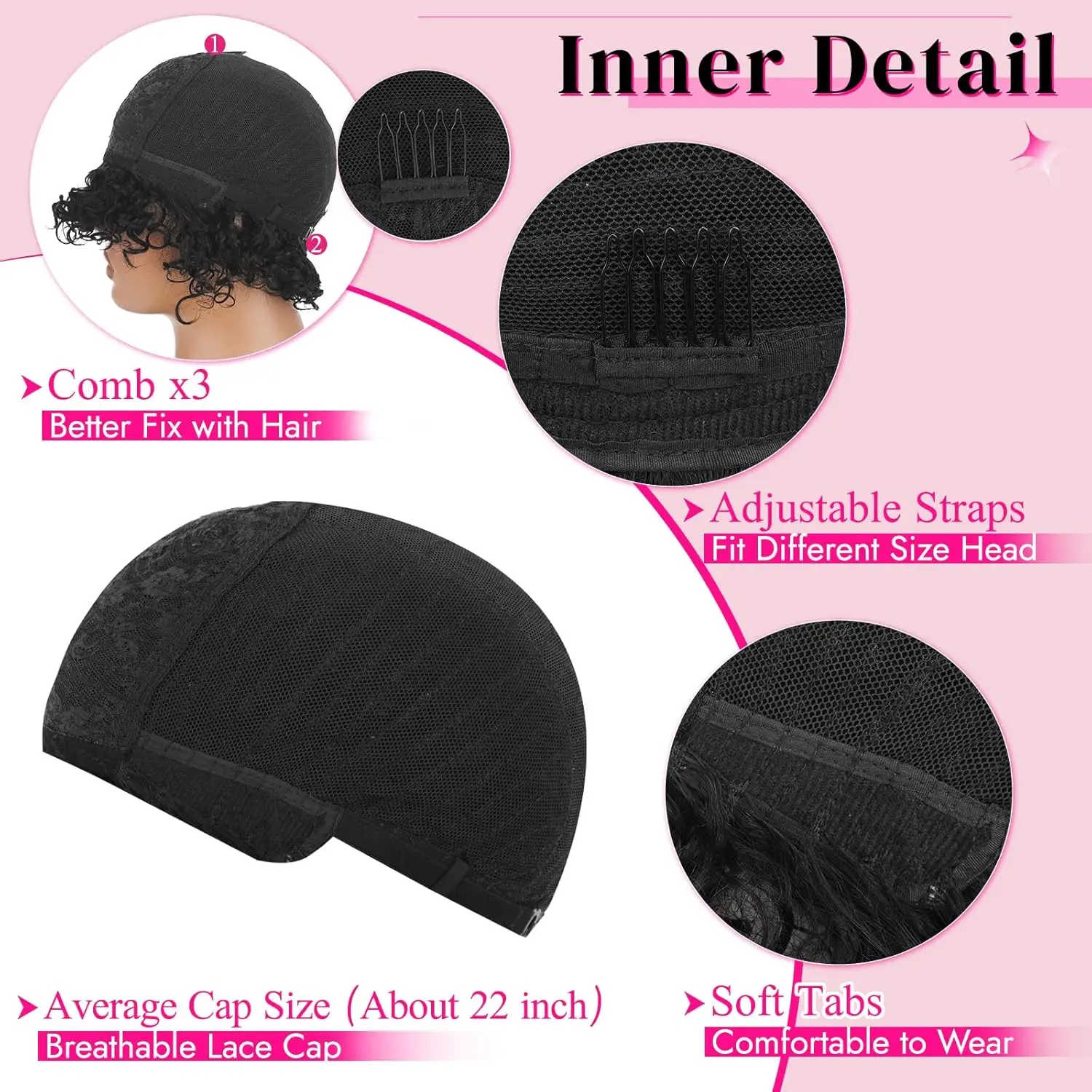 Short Headband Wig Pixie Cut Curly Human Hair