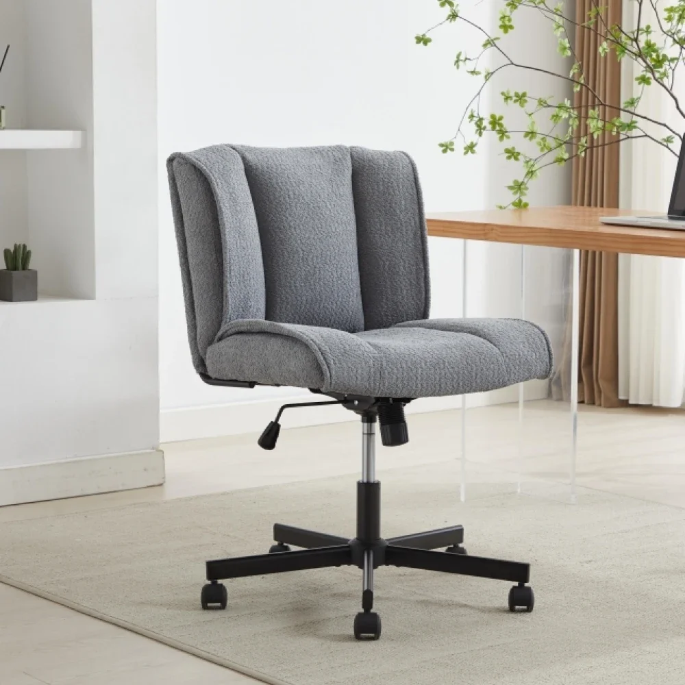 Office Chair Vanity Chair with Technical Cloth Adjustable Swivel Computer Task Chairs for Home Base, Bedroom Computer Chair