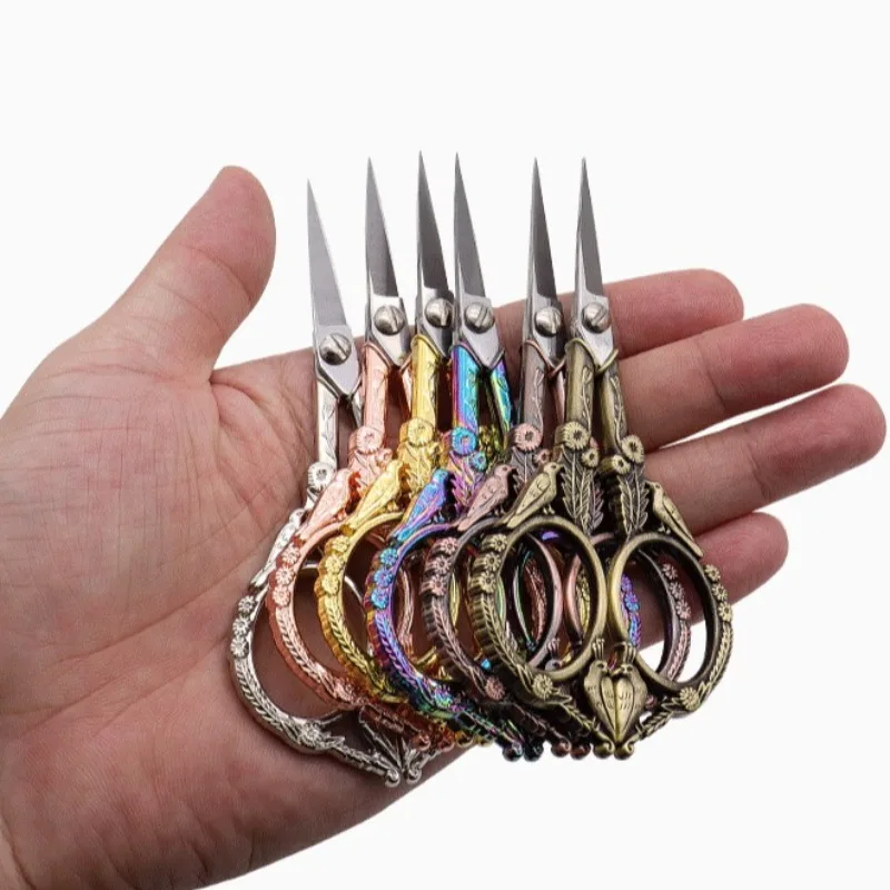 مقص الطيور مقص الحرف الرجعية، مقص الضوء الفولاذ المقاوم للصدأ، مقص زهرة الغرز المتقاطعة، مقص صغير منزلي