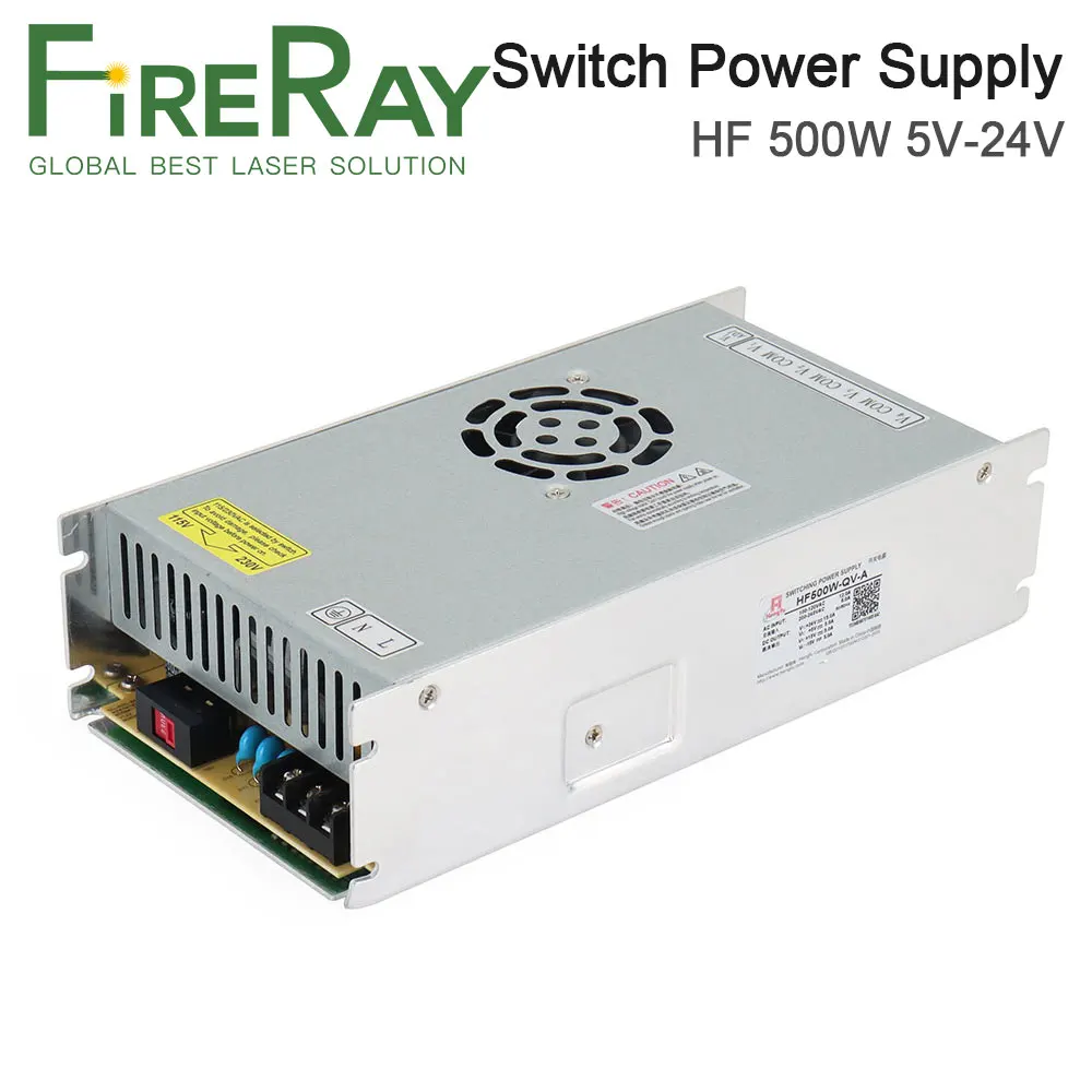 Imagem -02 - Saída Tripla 24v15a 15v5a 5v5a da Fonte de Alimentação Hf500w-qv-a do Interruptor de Fireray para a Máquina da Marcação do Laser