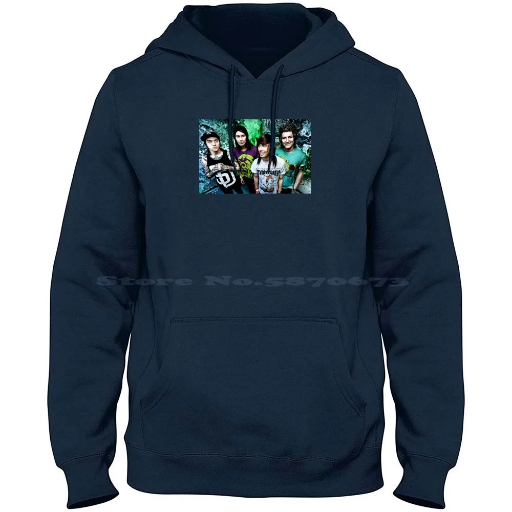 100% puro algodão hoodie, banda de música pop, emo Oliver skies, rock, ptv, alternativa