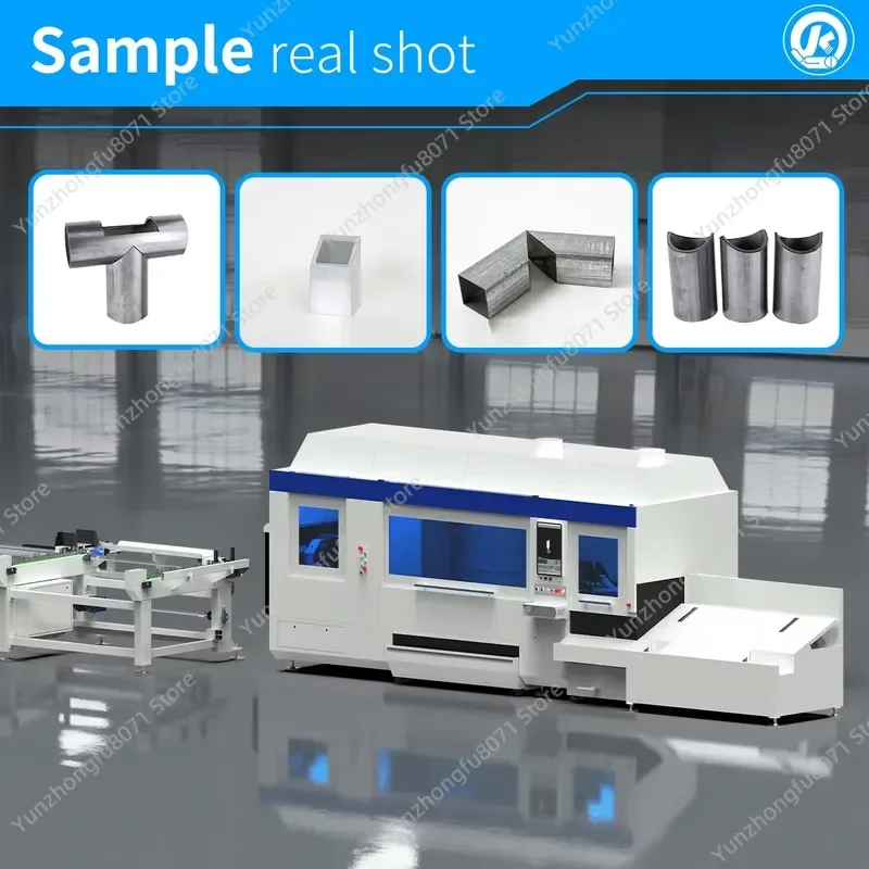 for Industrial Semi Automatic Laser Tube Cutting Machine for Aluminum Processing Gear Drive 3kW 6kW Power
