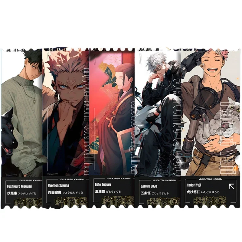 Anime Jujutsu Kaizen Ryomen Sukuna Satoru Inumaki Toge Itadori Yuji Quicksand Ticket Stubs Collectible Card Toy Birthday Gift