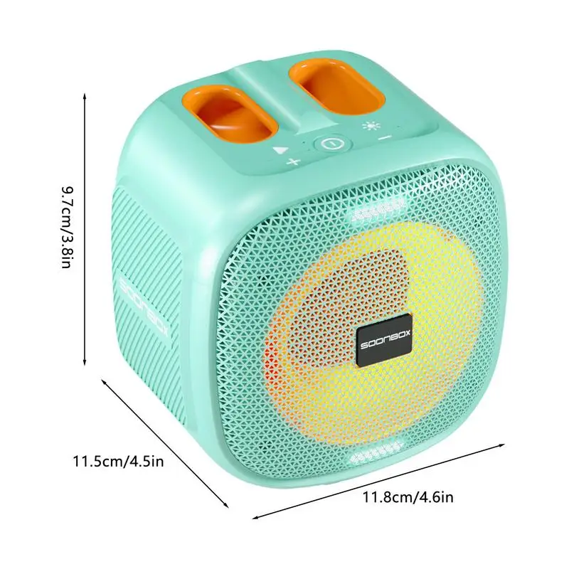 Alto-falante sem fio colorido alto-falantes de som claro alto-falantes de som claro qualidade som iluminar alto-falante emparelhamento estéreo sem fio