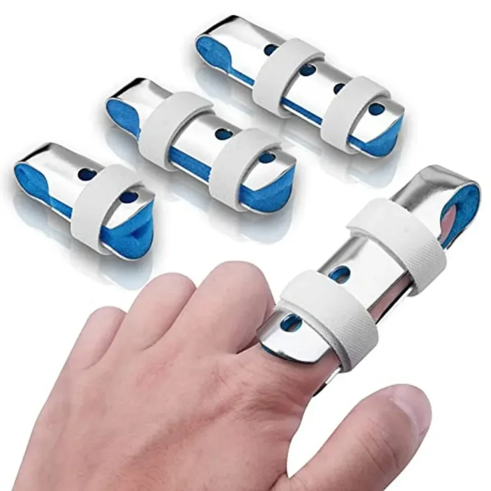 S/M/L Finger Injury Protect Brace Medical Finger Splint Fixator Arthritis Recovery Pain Relief Support Aluminum Finger Corrector