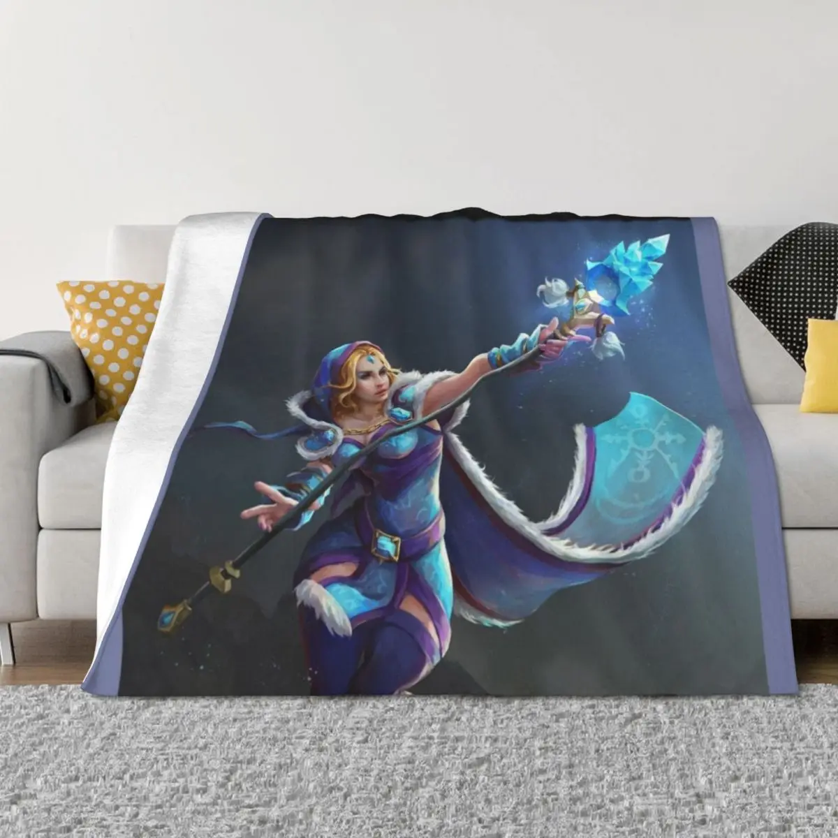 

steam, dota2, Crystal Maiden Throw Blanket Luxury Thicken Weighted blankets ands Thin Blankets