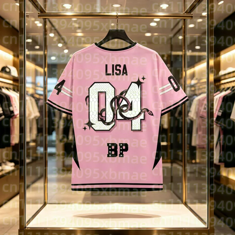 Pink Venom Jersey Korean Kpop Trend Style Name Option Men's Quick-drying T-Shirts Comfy Stylish Street Casual Family Kids Tees