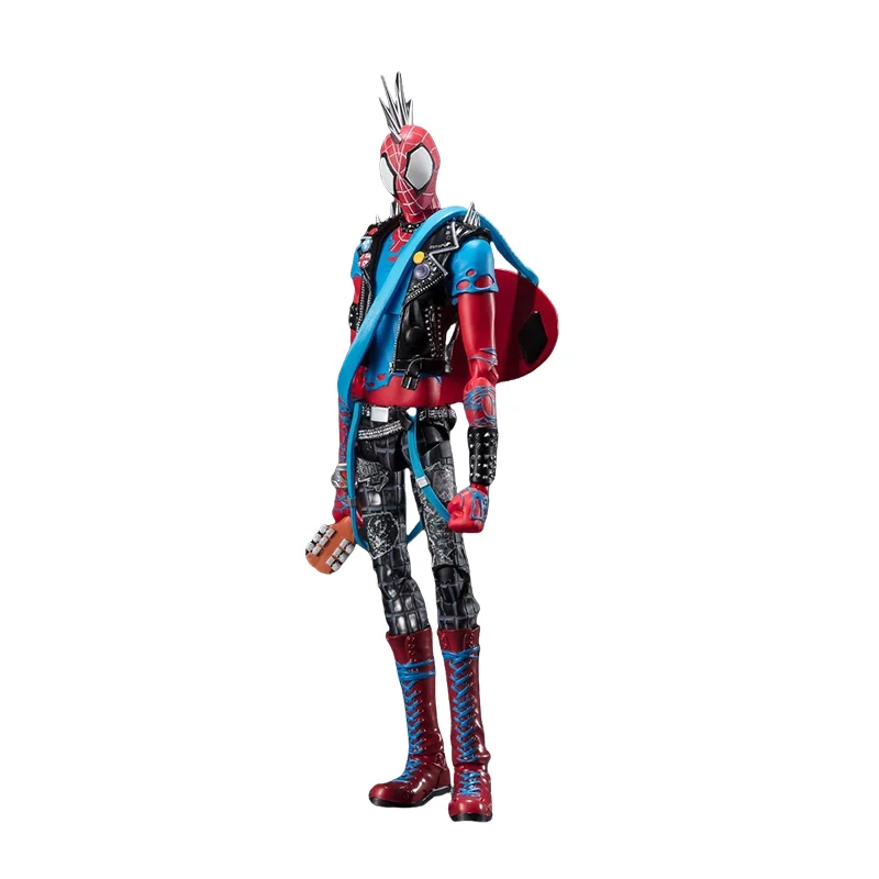 Spot Direct Delivery Bandai Original SPIDER-MAN ACROSS THE SPIDER-VERSE Anime Figure SHF PUNK Action Figure Toys For Kids Gift