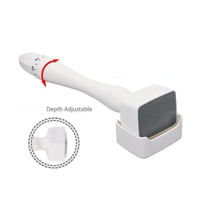 التيتانيوم ميكرونيدلز ديرما رولر - بديل الطوابع - أداة العناية بالبشرة بإبرة دقيقة ميكرونيدل - للرجال والنساء (أبيض) #5