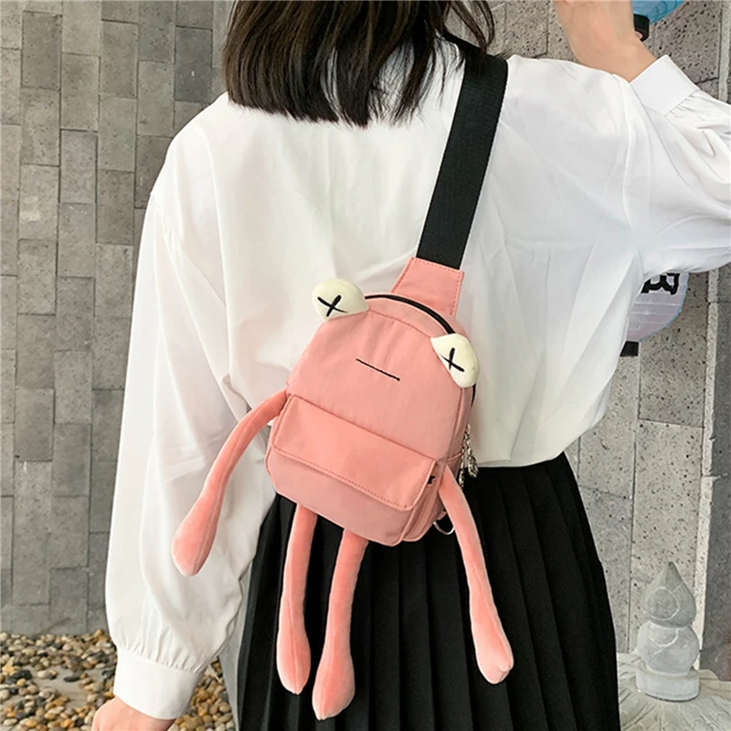 New Personality Girl Small Bag Tide Cartoon Cute Frog Casual Messenger Bag Chest Unisex Shoulder Crossbody Women Bags Wholesale