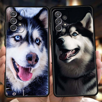 Siberian Husky Sled Dog Phone Case for Samsung Galaxy A15 A14 A25 A54 A34 A51 A71 A72 A73 A32 A52 A52S A11 A31 A41 5G Soft Shell