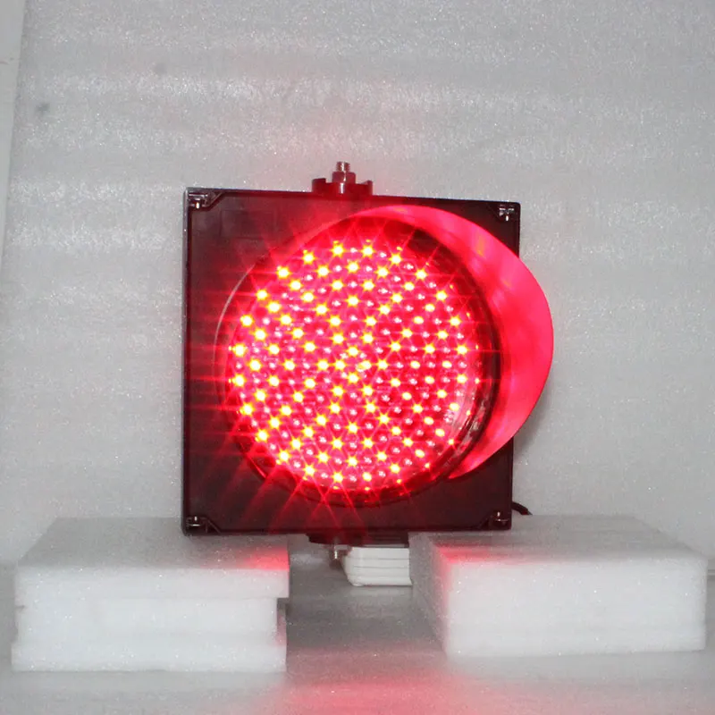 Mezcle el color rojo verde 200 mm LED Luz de señal de tráfico Carcasa de PC Luz de guía de almacén aprobada por CE