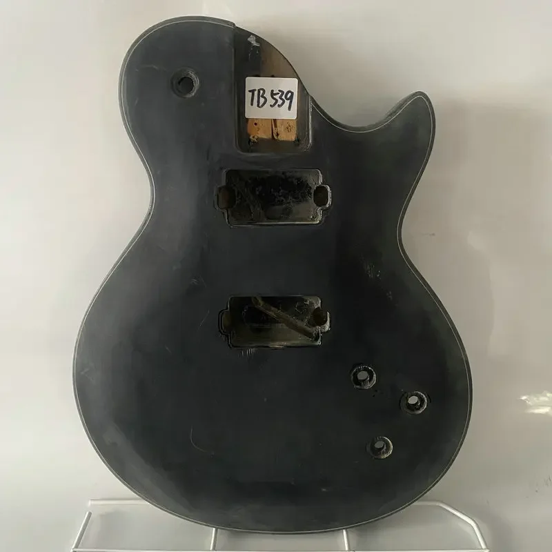 TB539 Right Hand  LP Guitar Body LTD Original  Solid Basswood Black Paints Damages and Carcks Special Sales