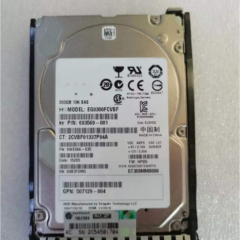 

A+ for HP 652564-B21 653955-001 300GB 10K 2.5" SAS 6G G8 G9 DUAL PORT SC ENT HDD