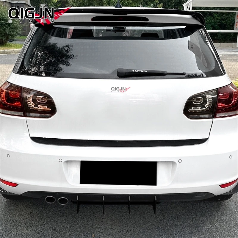 For VW Volkswagen Golf MK6 TSI 1.4T 1.6 TDI 2.0 2009-2013 Car Rear Bumper Diffuser Lip Splitter Car Accessories