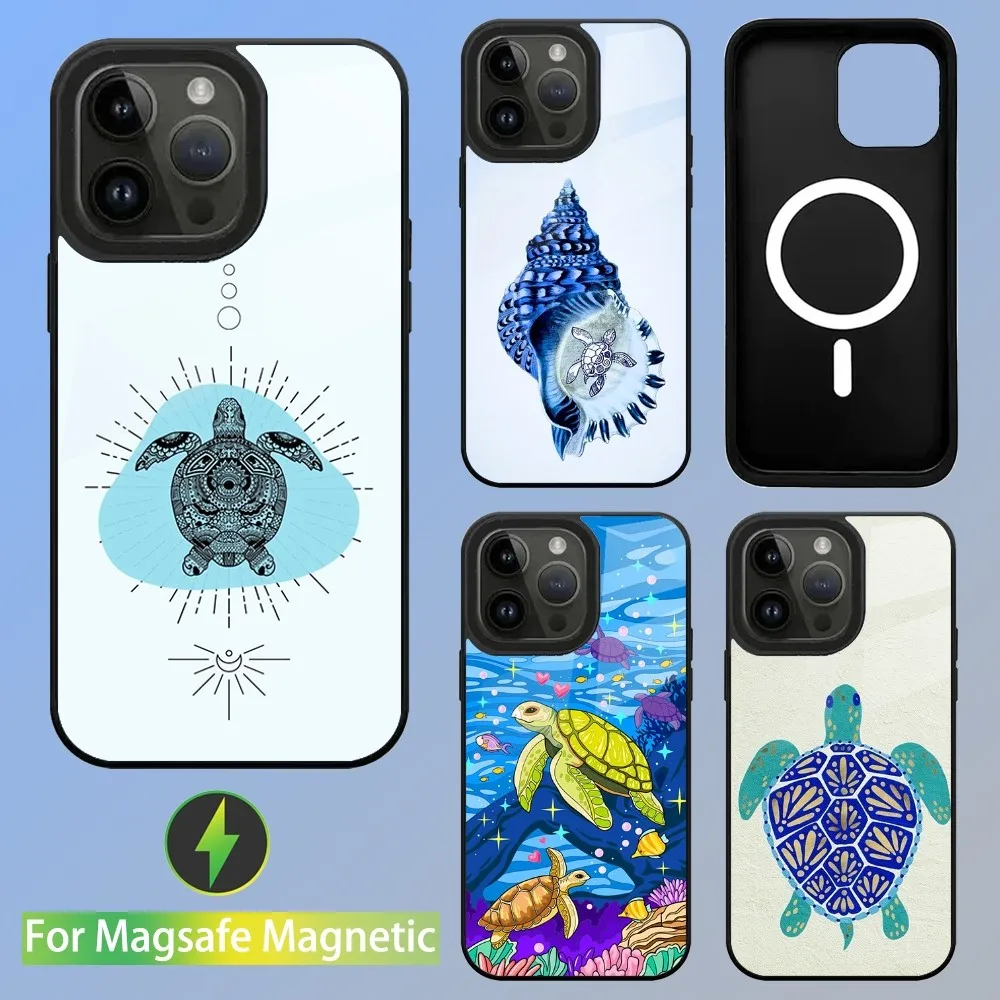

Ocean Sea Turtle Phone Case For iPhone 15,14,13,12,11,Plus,Pro,Max Mini Magsafe Magnetic Wireless Charging