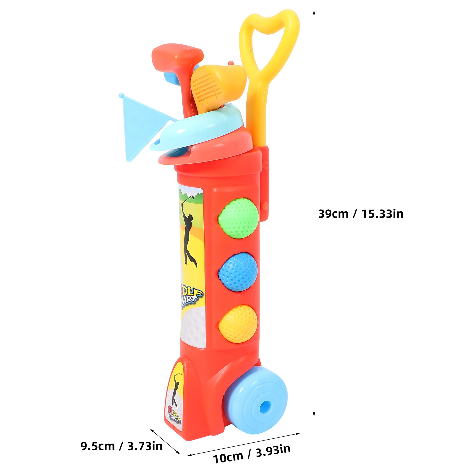 Set da golf per bambini con mazze in plastica e palline multicolori Mini kit da gioco da golf per bambini Attrezzatura giocattolo sportiva per interni ed esterni