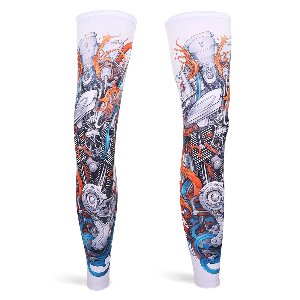 Summer Sports Leg Sleeves Outdoor Leg Warmers Sleeves Cycling Basketball Fishing Calf Shin Splint Support Anti-UV Leg Protectors image 3