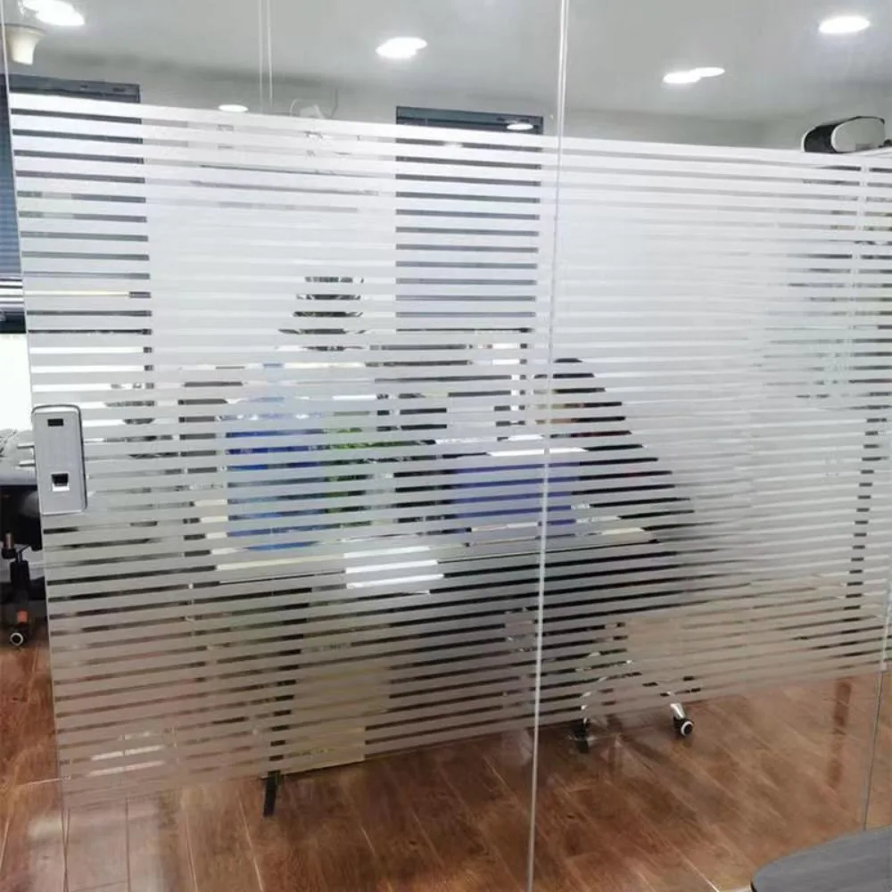 Frosted Privacy Window Film Static Cling Translucent No Glue Removable Decorative for Office Home Glass