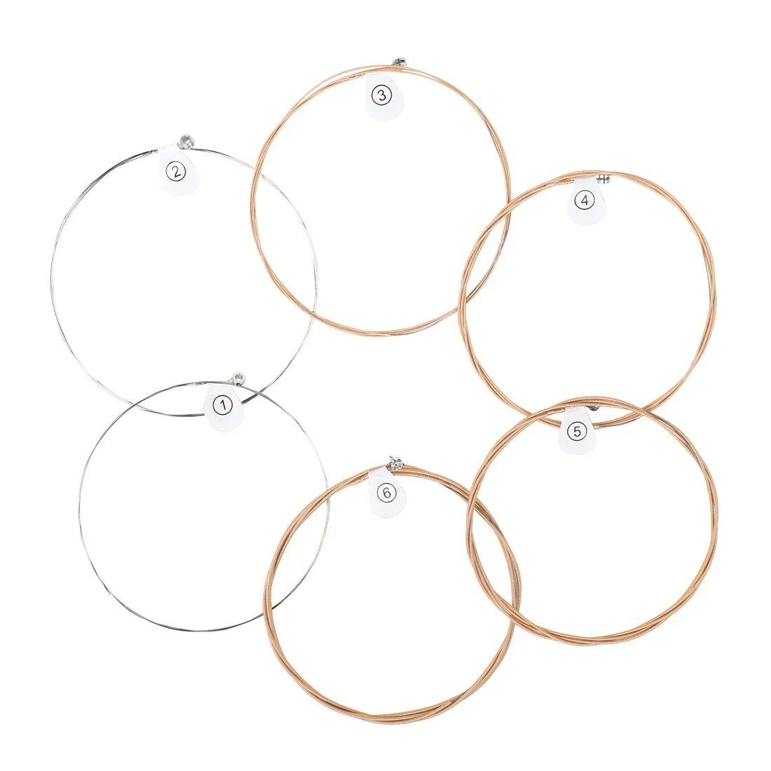 Corde per chitarra acustica Shuffle Corde in lega esagonale Corde per chitarra folk professionale per principianti in rame Parti di chitarra