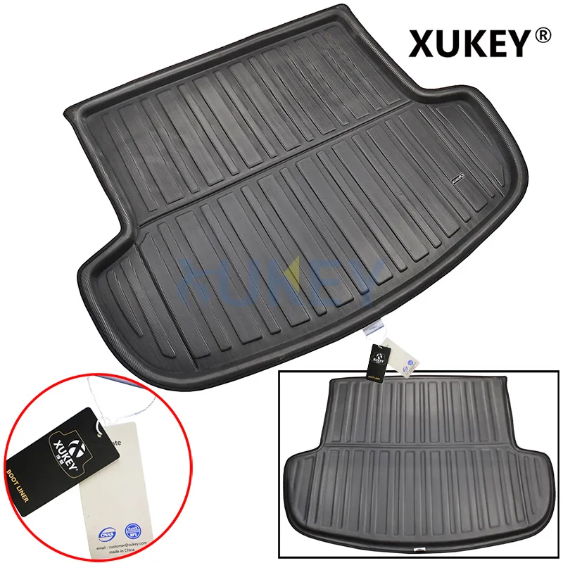 Fit For Mitsubishi Outlander 2013-2020 Rear Trunk Boot Liner Cargo Mat Tray Floor Carpet Mud Kick Protector 2016 2017 2018 2019