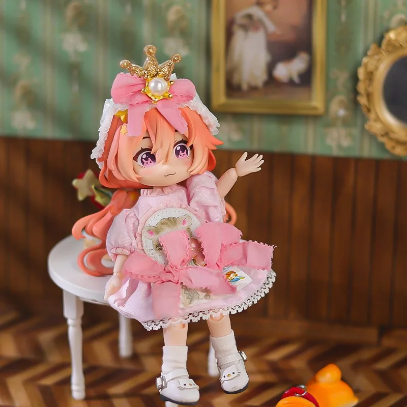 Obitsu11 เสื้อผ้า Lolita ชุดโบว์สําหรับ 1/12BJD ตุ๊กตาเจ้าหญิงแขนยาวชุดสําหรับ OB11 GSC ตุ๊กตาอุปกรณ์เสริมของเล่นเด็ก